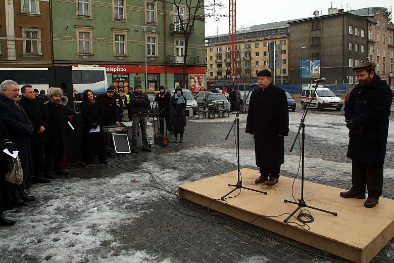 Wystąpienie Tadeusza Jakubowicza, Prezesa Gminy Wyznaniowej Żydowskiej, współorganizującej Marsz Pamięci.