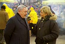 Do uczestników wigilii przybył Prezydent Miasta Krakowa prof. Jacek Majchrowski.