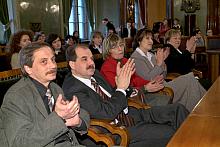 Na pierwszym planie: Wojciech Kozdronkiewicz, Przewodniczący Rady i Zarządu Dzielnicy I Miasta Krakowa oraz dr inż. Paweł Pytko,