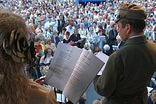 Legionowa piosenka jednoczy wszystkich uczestników lekcji.