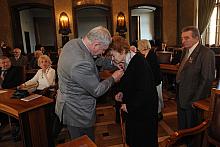 Odznaki "Honoris gratia" otrzymała grupa działaczy Stowarzyszenia: Irena Maria Chudoba...