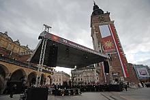 Krakowski Rynek Główny oczekiwał ważnych wydarzeń.