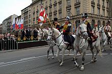 Zgodnie z tradycją uroczystość zakończyła defilada, w której udział wzięli także jeźdźcy w historycznych mundurach.